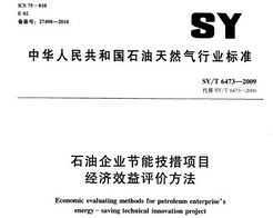 SY/T 6473-2009 ʯI(y)(ji)ܼ(xing)Ŀ(jng)(j)Чur(ji)